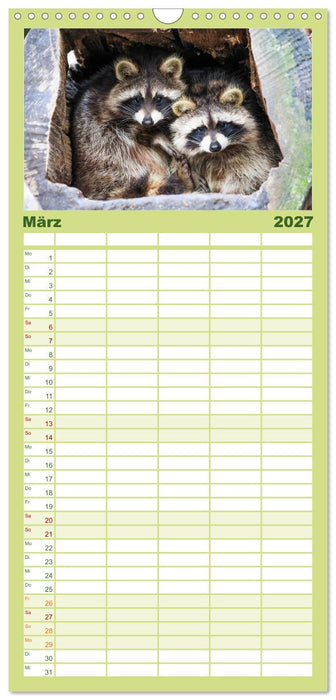 Tierkalender 2027 (CALVENDO Familienplaner 2027)