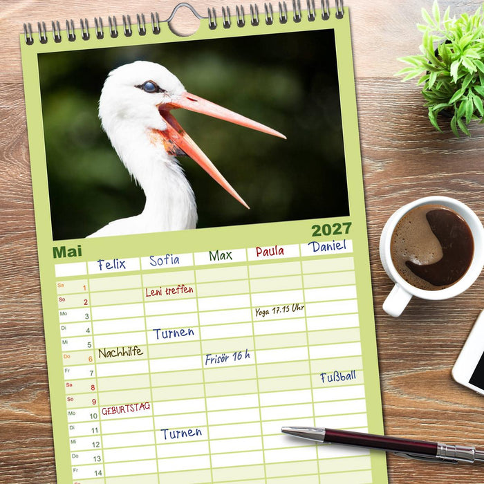 Tierkalender 2027 (CALVENDO Familienplaner 2027)