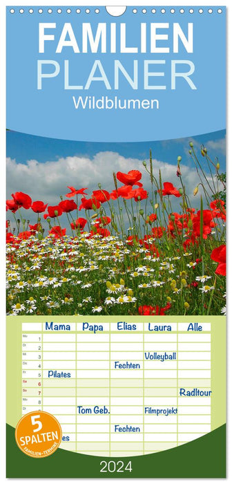 Wildblumen 2027 (CALVENDO Familienplaner 2027)