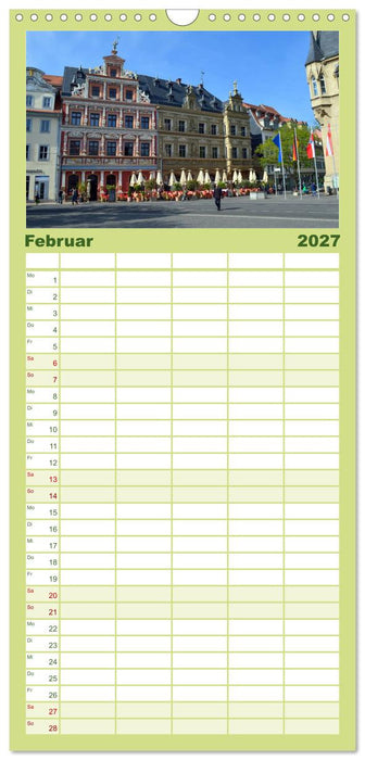 Willkommen in ERFURT (CALVENDO Familienplaner 2027)