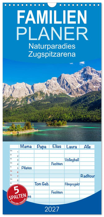 Naturparadies Zugspitzarena (CALVENDO Familienplaner 2027)