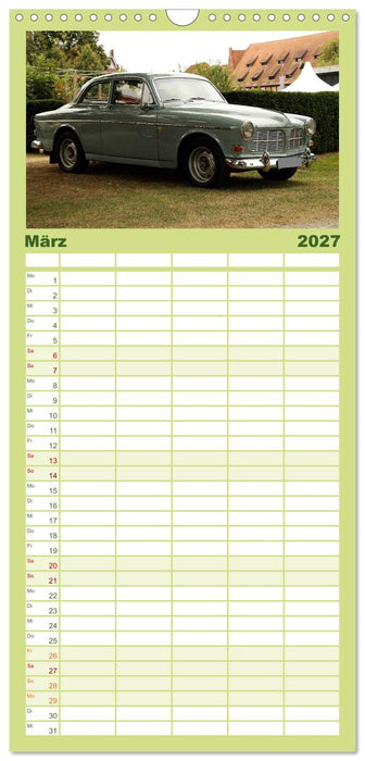 Oldtimer vergangenger Jahrzehnte (CALVENDO Familienplaner 2027)