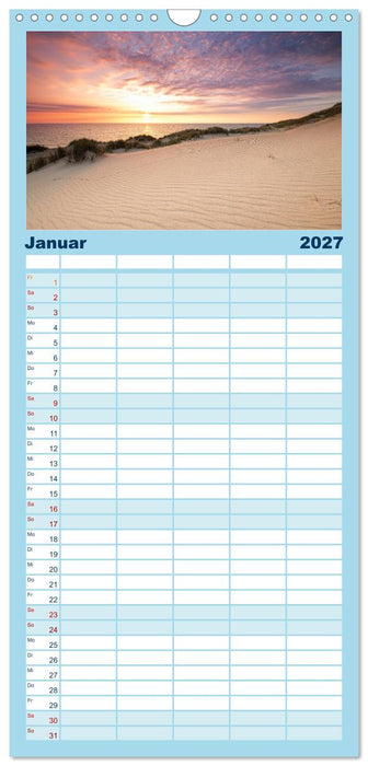 Sylter Lichtstimmungen (CALVENDO Familienplaner 2027)