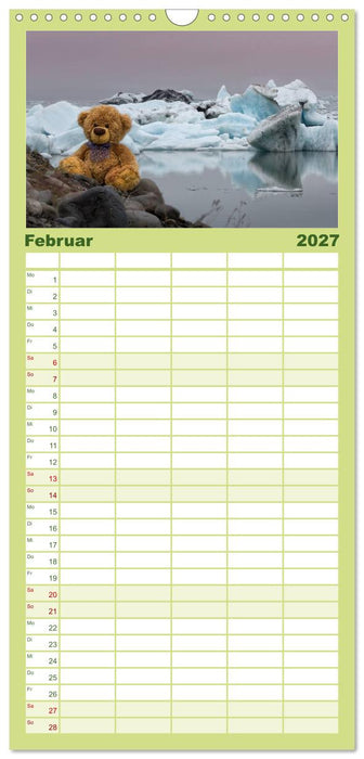 Travelling Teddy (CALVENDO Familienplaner 2027)