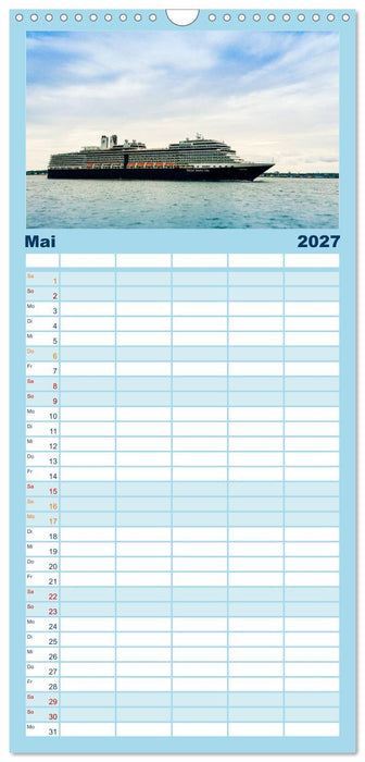 Kreuzfahrtschiffe (CALVENDO Familienplaner 2027)