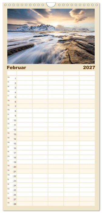 Reiseträume - Sehnsuchtsziele rund um den Globus (CALVENDO Familienplaner 2027)