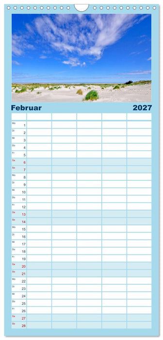 Ostfriesische Inseln (CALVENDO Familienplaner 2027)