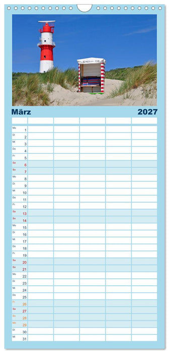 Ostfriesische Inseln (CALVENDO Familienplaner 2027)