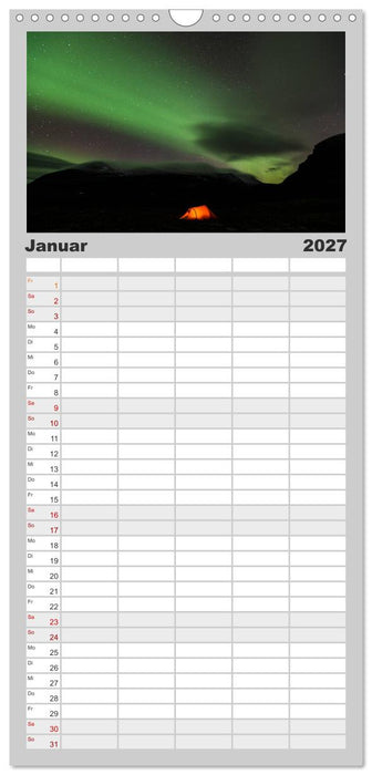 Nordlichter (CALVENDO Familienplaner 2027)