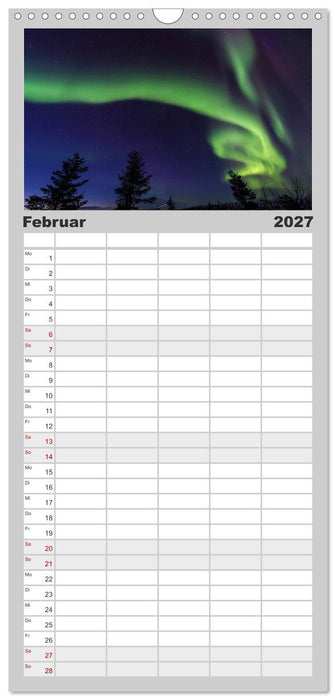 Nordlichter (CALVENDO Familienplaner 2027)