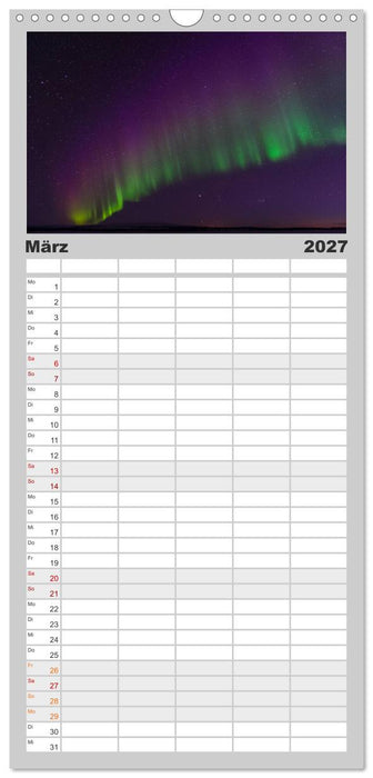 Nordlichter (CALVENDO Familienplaner 2027)
