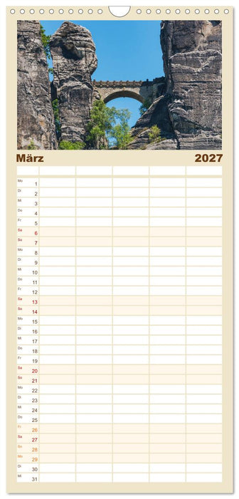 Sächsische Schweiz / Geburtstagsplaner (CALVENDO Familienplaner 2027)