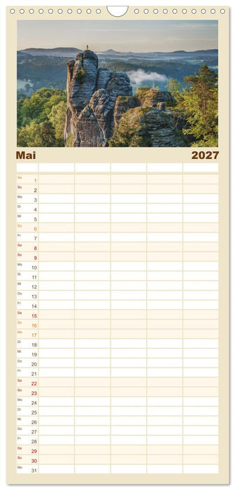 Sächsische Schweiz / Geburtstagsplaner (CALVENDO Familienplaner 2027)