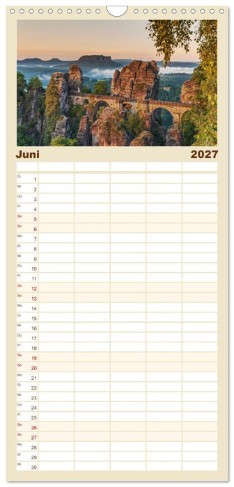 Sächsische Schweiz / Geburtstagsplaner (CALVENDO Familienplaner 2027)