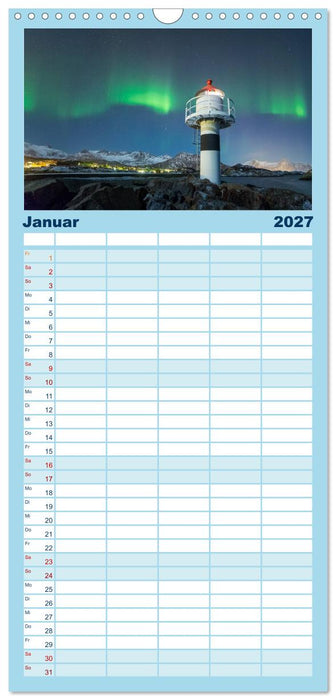 Nordnorwegen - Wundervolle Lofoten (CALVENDO Familienplaner 2027)