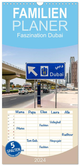 Faszination Dubai (CALVENDO Familienplaner 2027)