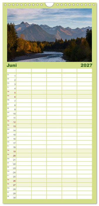 Das Oberstdorfer Allgäu (CALVENDO Familienplaner 2027)