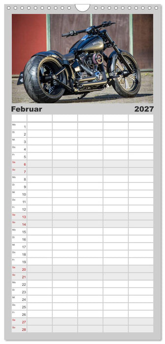 Best of Custom- and Showbikes (CALVENDO Familienplaner 2027)