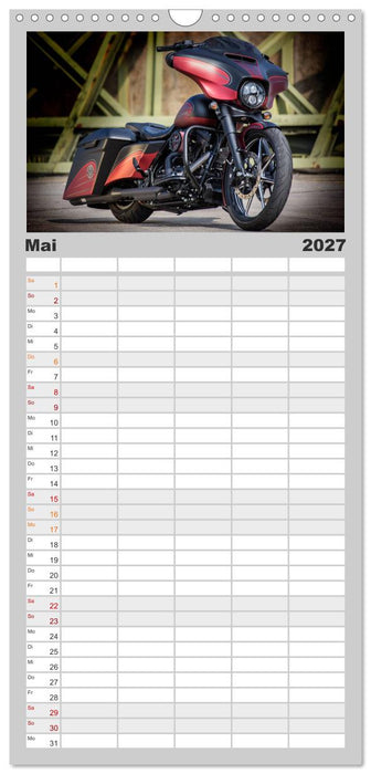 Best of Custom- and Showbikes (CALVENDO Familienplaner 2027)