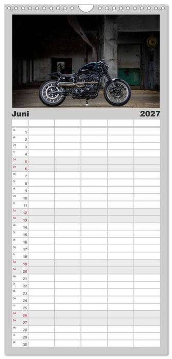 Best of Custom- and Showbikes (CALVENDO Familienplaner 2027)
