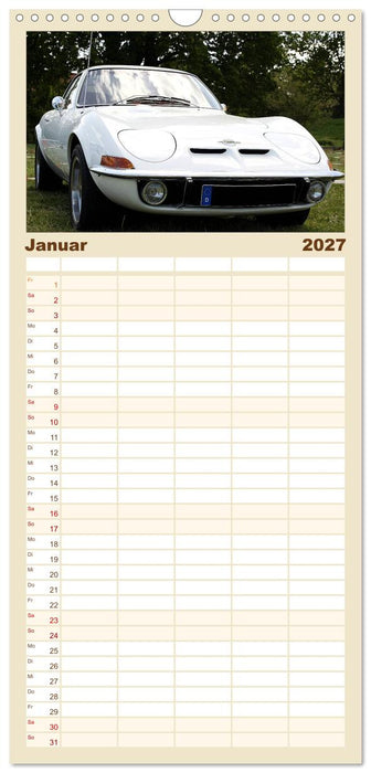 Opel GT Der Kalender (CALVENDO Familienplaner 2027)