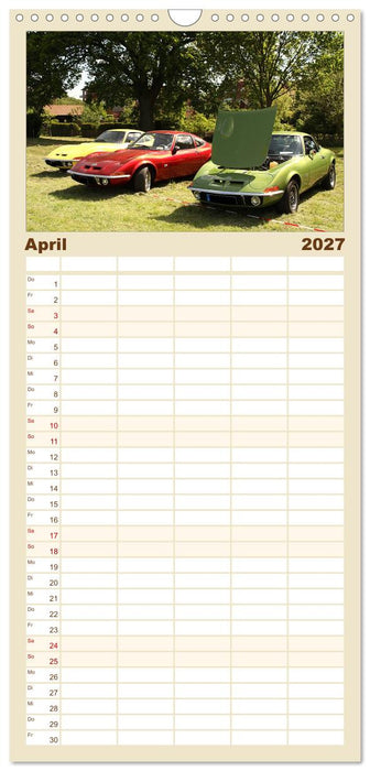 Opel GT Der Kalender (CALVENDO Familienplaner 2027)