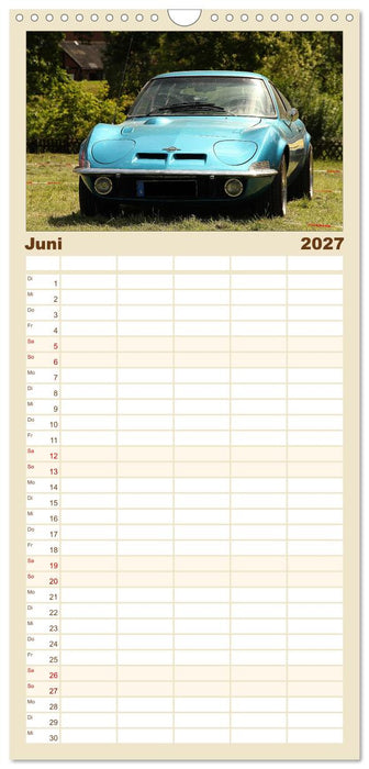 Opel GT Der Kalender (CALVENDO Familienplaner 2027)