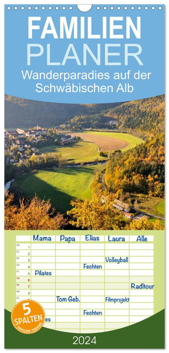 Das Donautal - Wanderparadies auf der Schwäbischen Alb (CALVENDO Familienplaner 2027)