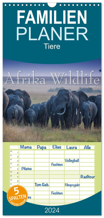 Emotionale Momente: Afrika Wildlife. Part 3. (CALVENDO Familienplaner 2027)