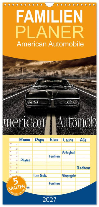 American Automobile (CALVENDO Familienplaner 2027)