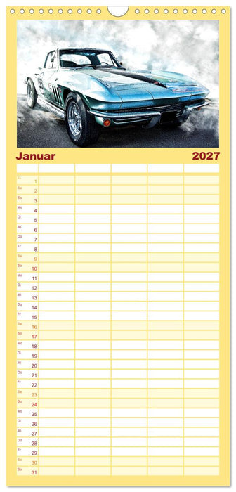 American Automobile (CALVENDO Familienplaner 2027)