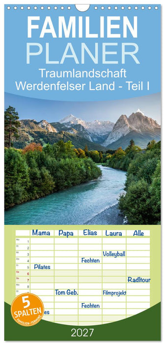 Traumlandschaft Werdenfelser Land - Teil I (CALVENDO Familienplaner 2027)