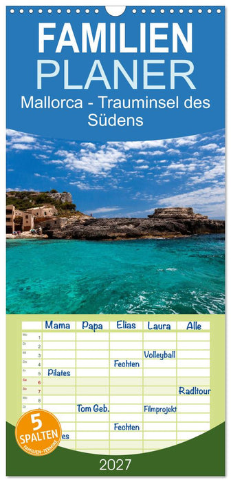 Mallorca - Trauminsel des Südens (CALVENDO Familienplaner 2027)