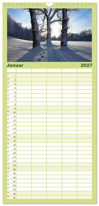 Farben der Natur (CALVENDO Familienplaner 2027)