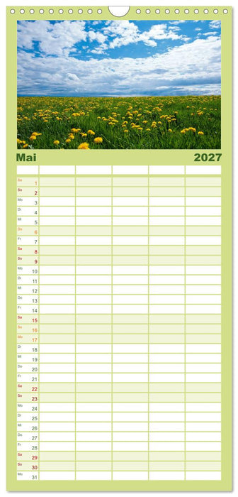 Farben der Natur (CALVENDO Familienplaner 2027)