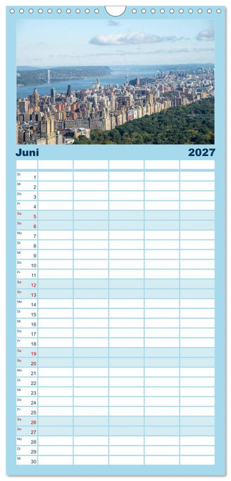 New York - Bilder einer Metropole (CALVENDO Familienplaner 2027)