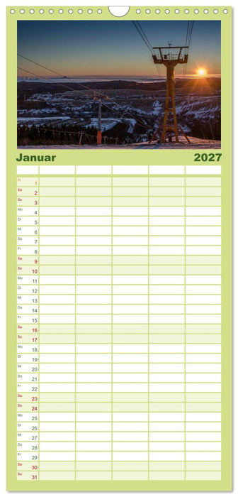 Faszination Erzgebirge (CALVENDO Familienplaner 2027)