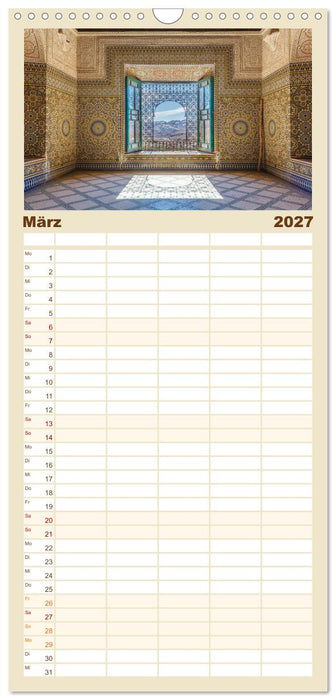 Marokko: Marrakesch, Atlas, Sahara, Fès (CALVENDO Familienplaner 2027)