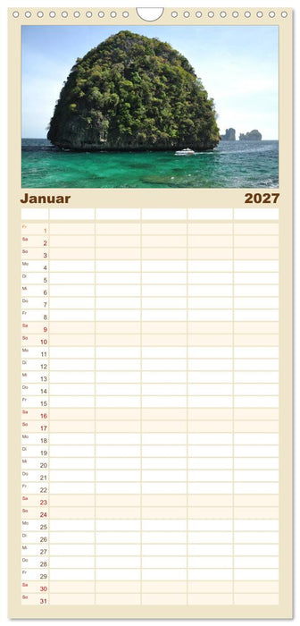 Urlaubsträume (CALVENDO Familienplaner 2027)