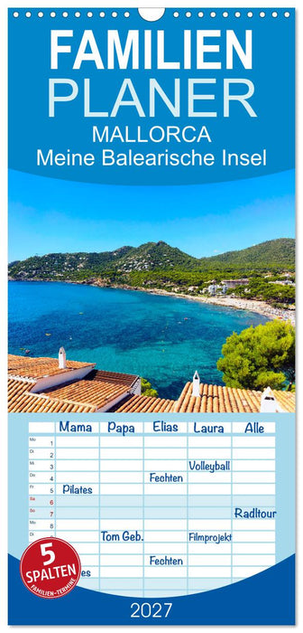 MALLORCA, Meine Balearische Insel (CALVENDO Familienplaner 2027)