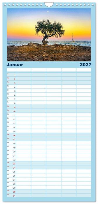 MALLORCA, Meine Balearische Insel (CALVENDO Familienplaner 2027)