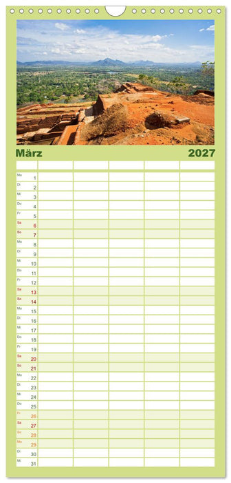 Sri Lanka (CALVENDO Familienplaner 2027)