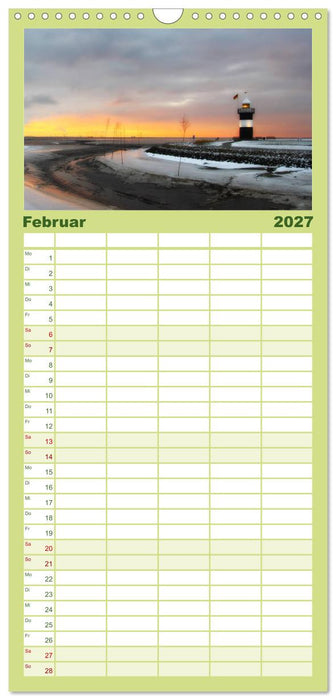 Leuchtturm "Kleiner Preuße" (CALVENDO Familienplaner 2027)