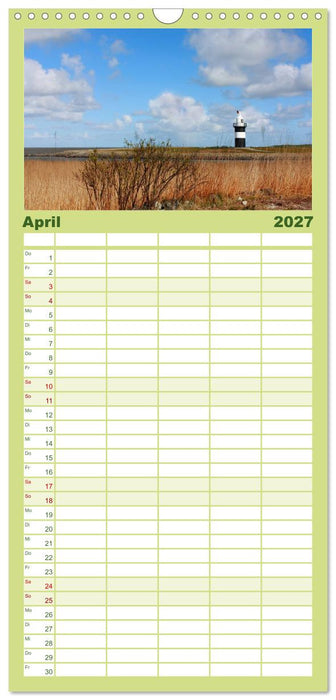Leuchtturm "Kleiner Preuße" (CALVENDO Familienplaner 2027)