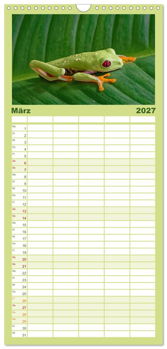 COSTA RICA - Tierische Momente (CALVENDO Familienplaner 2027)