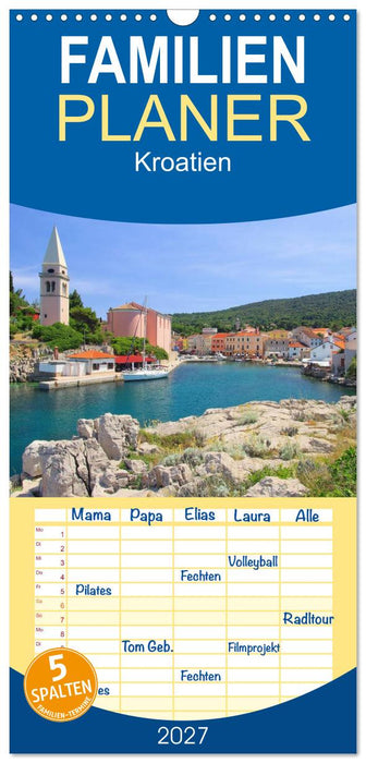 Kroatien (CALVENDO Familienplaner 2027)