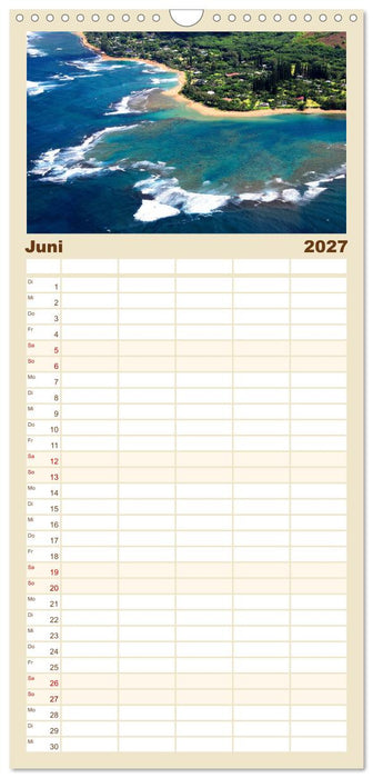 Aloha aus Hawaii (CALVENDO Familienplaner 2027)