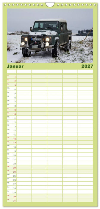 Defender für's Grobe (CALVENDO Familienplaner 2027)