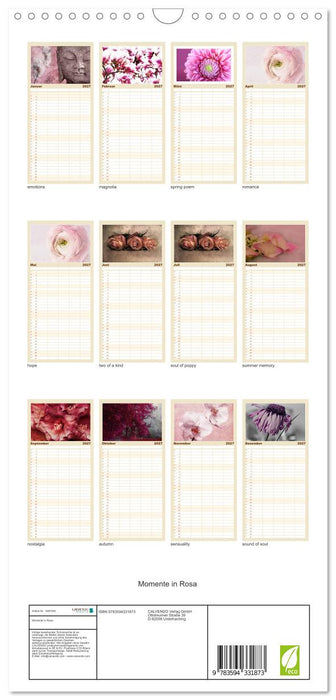 Momente in Rosa (CALVENDO Familienplaner 2027)
