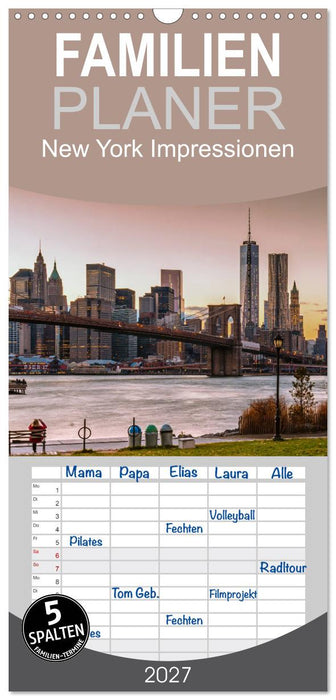 New York Impressionen (CALVENDO Familienplaner 2027)